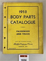 1952 Ford Body Parts Catalogue Passenger/Truck