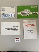 Toyota Corolla Glovebox Owners Manual