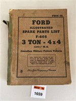 Ford Illustrated Spare Parts List F-60s 3 Ton -4