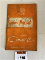 Ford Consul Owners Manual