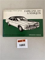 Ford Fairlane 500 & Marquis Glovebox Manual