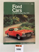 Ford Cars. All Model Catalogue May 1978