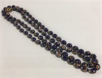 Cloisonne Bead Necklace With 14k Gold Filled Clasp