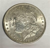 1896 Morgan Silver Dollar - A. U.