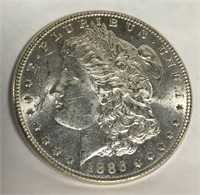 1886 Morgan Silver Dollar - A. U.