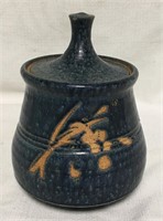 Signed Art Pottery Jar With Lid