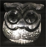 Glass Owl Sculpture