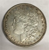 1897 Morgan Silver Dollar - A. U.
