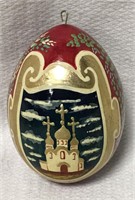 Russian Hand Painted Egg Ornament