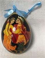 Russian Hand Painted Egg Ornament
