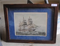 ship print in frame - john f. leavit