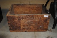 whisky advertising box