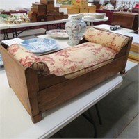 Antique Wooden Dog or Doll Bed,
