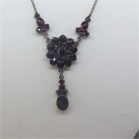 Victorian Garnet Necklace,