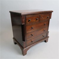 Antique Mahogany Doll Chest or Salesman Sample,