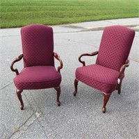 Pair of Mahogany Side Chairs,