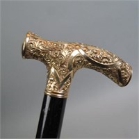 Victorian Gold-Filled Handled Cane,