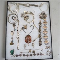 40 pieces of Sterling Silver Jewelry,