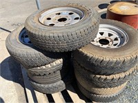 Qty Tyres and Rims inc Sunraysia