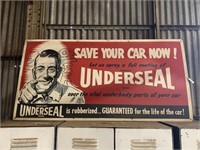 Original UNDERSEAL Screenprint Dealership Sign
