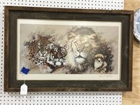 Bruce Matteson "Cats" Signed Print
