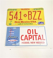 CAR LICENSE PLATES - (2) NEW MEXICO