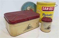 Vintage Tins & Breadbox