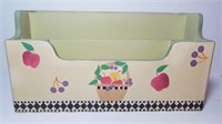 Painted Wood Mail Organizer Box - Kitchen Decor