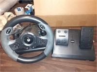 HORI STEERING WHEEL & PEDALS XBOX UNTESTED