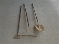 Rake shovel Spade hand tools