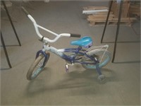 Child's bicycle with training wheels