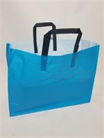 100 Retail Store Bags Blue