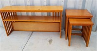 Danish Moidern Style Sofa Table and 2 Ends