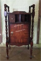 Vintage Solid Wood Smokers Table- A