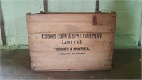 Vintage Crown Cork & Seal LG Crate- A