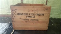 2nd Vintage Crown Cork & Seal LG Crate- A