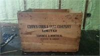 3rd Vintage Crown Cork & Seal LG Crate- A