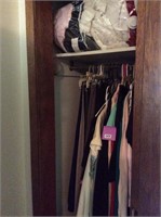 Closet filled with Ladies clothes