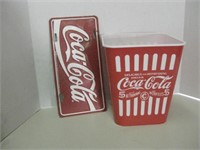 9" Plastic Popcorn Bucket & Metal License Plate