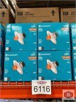Ecosmart soft white 6in downlight 28 boxes lot.