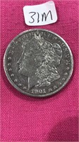 1901 O Silver $1 Morgan Dollar Coin