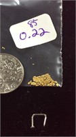 0.22 Grams California Natural River gold