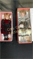 TWO DOLLS - BRADLEY DOLL AND PORCELAIN DOLL
