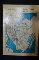 VINTAGE NEW YORK CITY SUBWAY MAP JIGSAW PUZZLE,