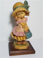 Vintage 8" Plastic Compound Girl Figurine - ITALY