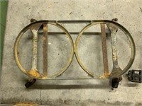 MILK CAN CADDY ( CADDY ONLY ) - Rusty, worn wheels
