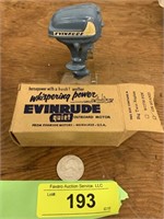 VINTAGE EVENRUDE MODEL MOTOR WITH BOX