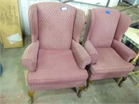 2 wing chairs