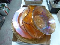 Carnival glass & other