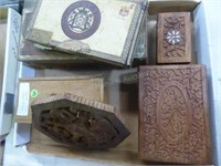 Wood boxes & cigar boxes